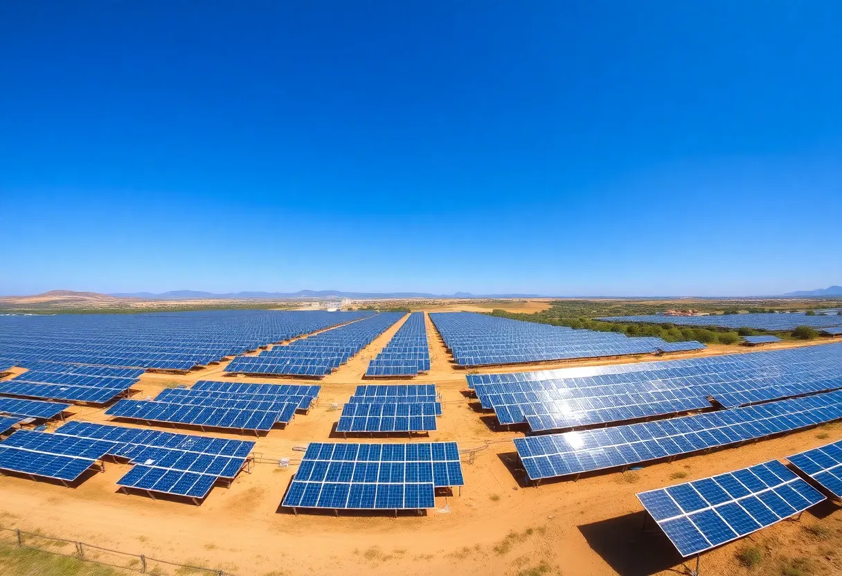 Solar photovoltaic farms in Spain's Aragón region