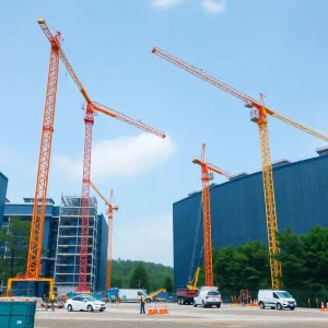Construction of a data center in Virginia