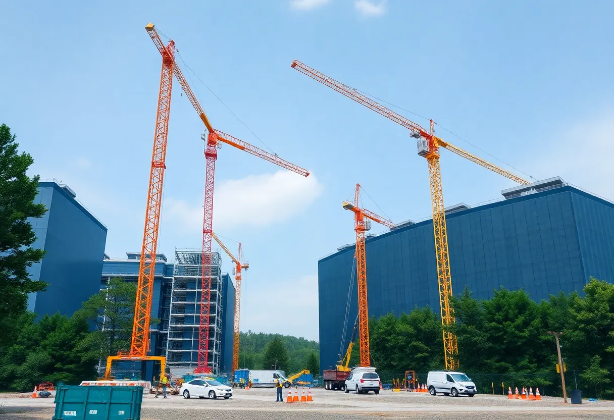 Construction of a data center in Virginia