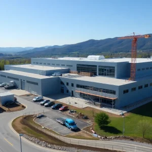 Newly constructed biopharmaceutical manufacturing facility in Elkton, Virginia