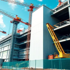 Construction site of Merck's pharmaceutical plant in Elkton