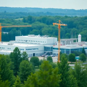 Construction of Merck Pharmaceutical Center in Virginia
