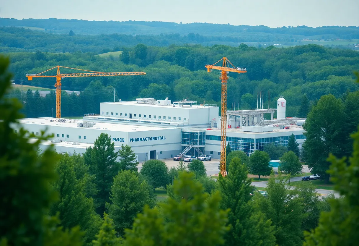 Construction of Merck Pharmaceutical Center in Virginia