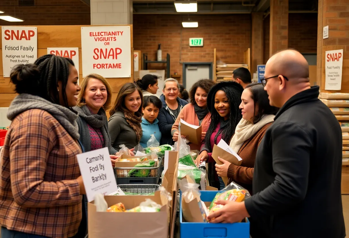 Families in Virginia receiving food assistance