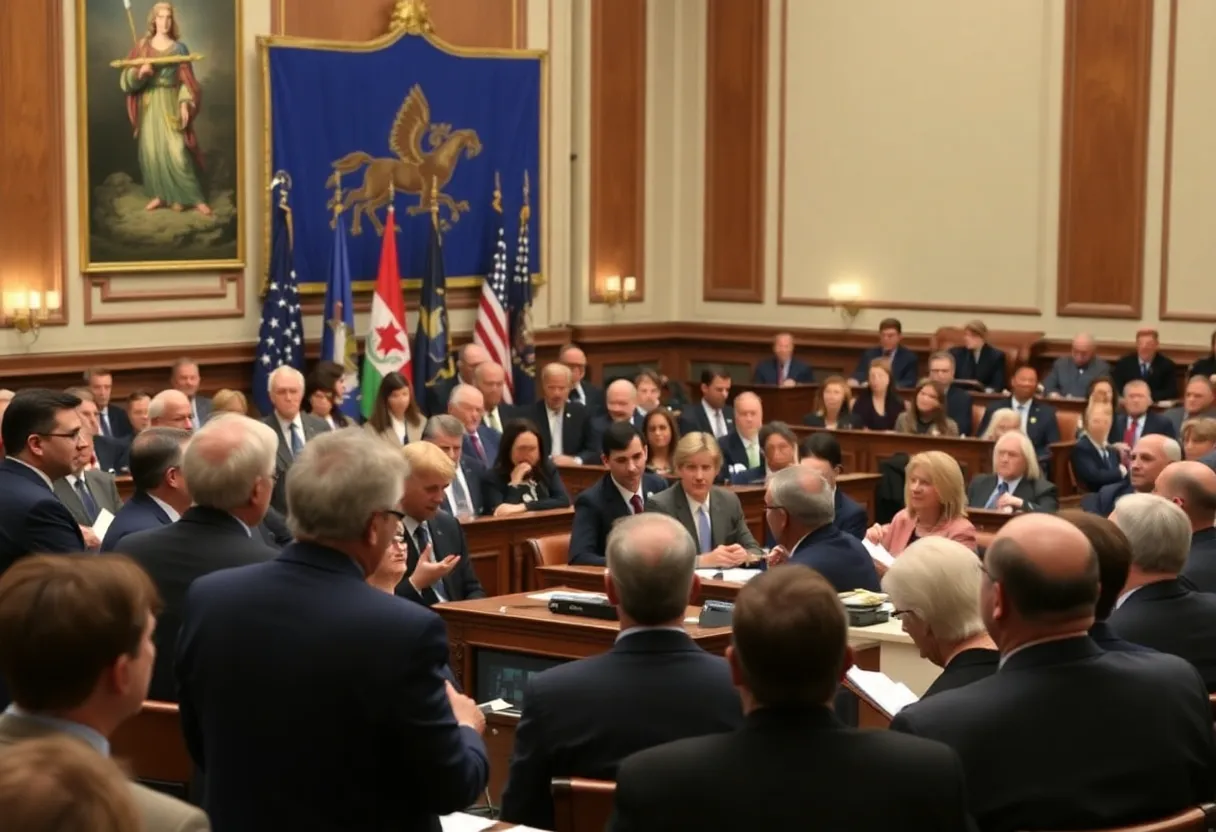 Lawmakers in Virginia convening for a special session.